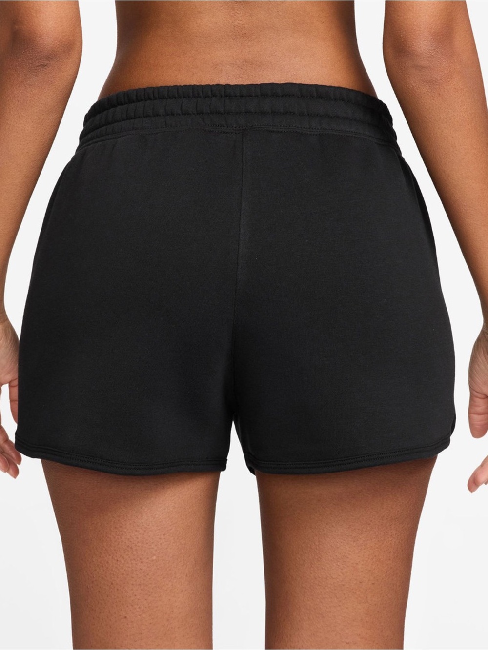 Nike Women NikeCourt Heritage Mid Rise Fleece Tennis Shorts Black M NWT - Picture 3 of 9
